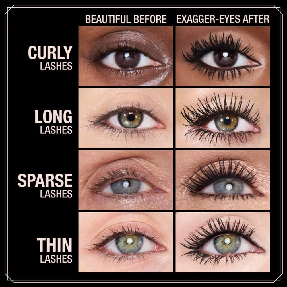 4/$30 Sale Charlotte Tilbury✨Exagger-Eyes Volumizing Curling Mascara Sample NWOB